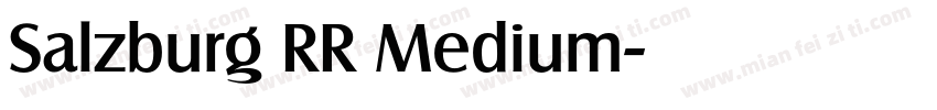 Salzburg RR Medium字体转换